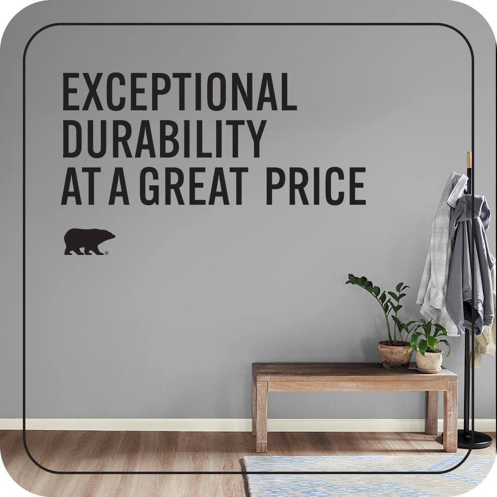 BEHR PREMIUM PLUS #PPU26-06 Elemental Gray Enamel EcoMix Plant-Based & Primer (4)