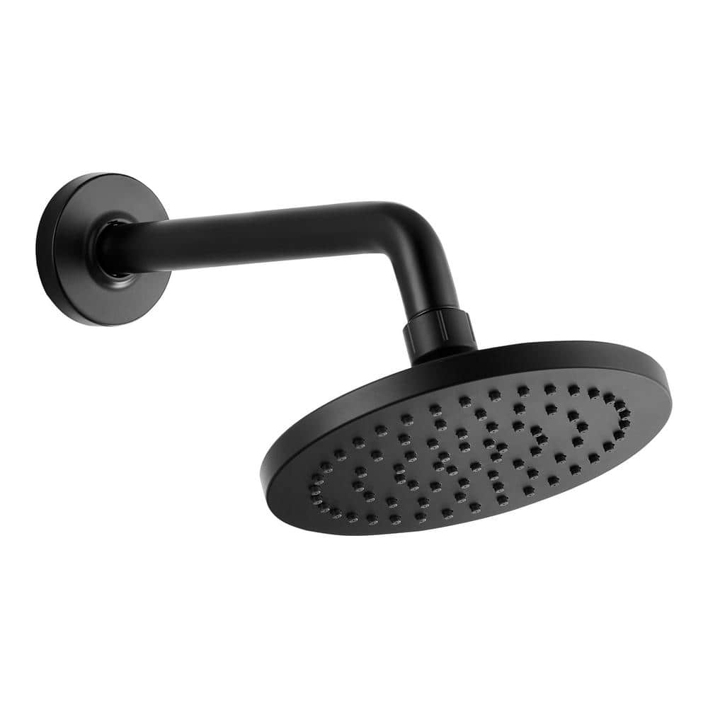 Glacier Bay Dorind Single-Handle 1-Spray Tub and Shower Faucet 1.8 GPM in Matte Black (Valve Included) (4)