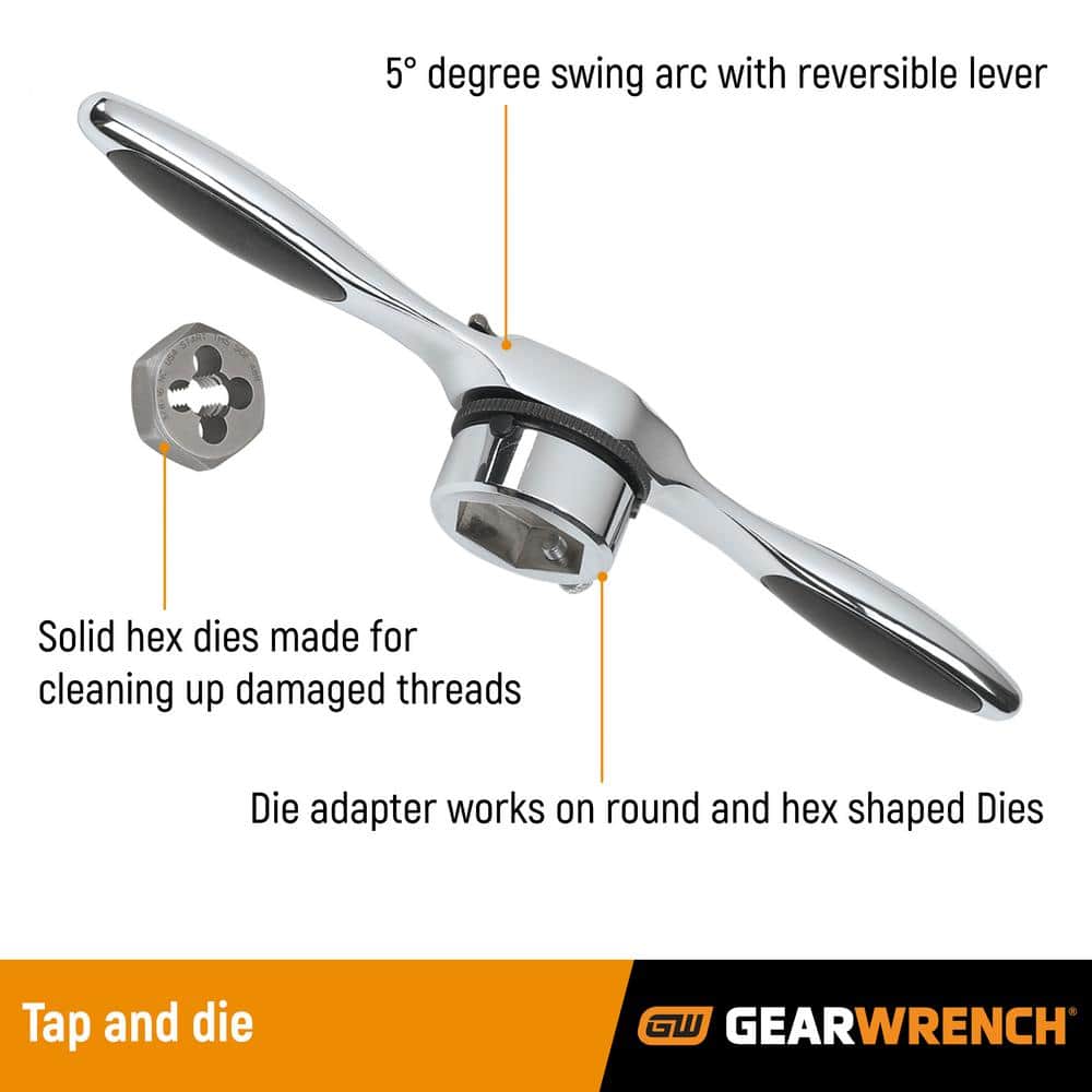 GEARWRENCH 114-Piece SAE/Metric Ratcheting Tap and Die Set (2)