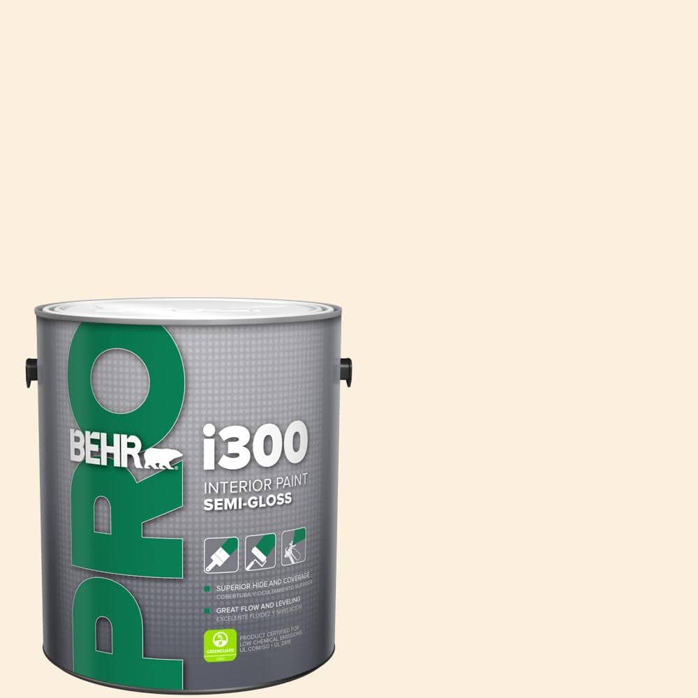 BEHR PRO 1 gal. #PWN-40 Elegant Ivory Semi-Gloss Interior Paint