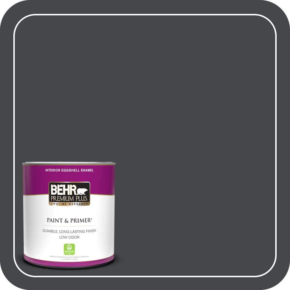 BEHR PREMIUM PLUS 1 qt. #PPU26-23A Dark Secret Eggshell Enamel Low Odor Interior Paint & Primer