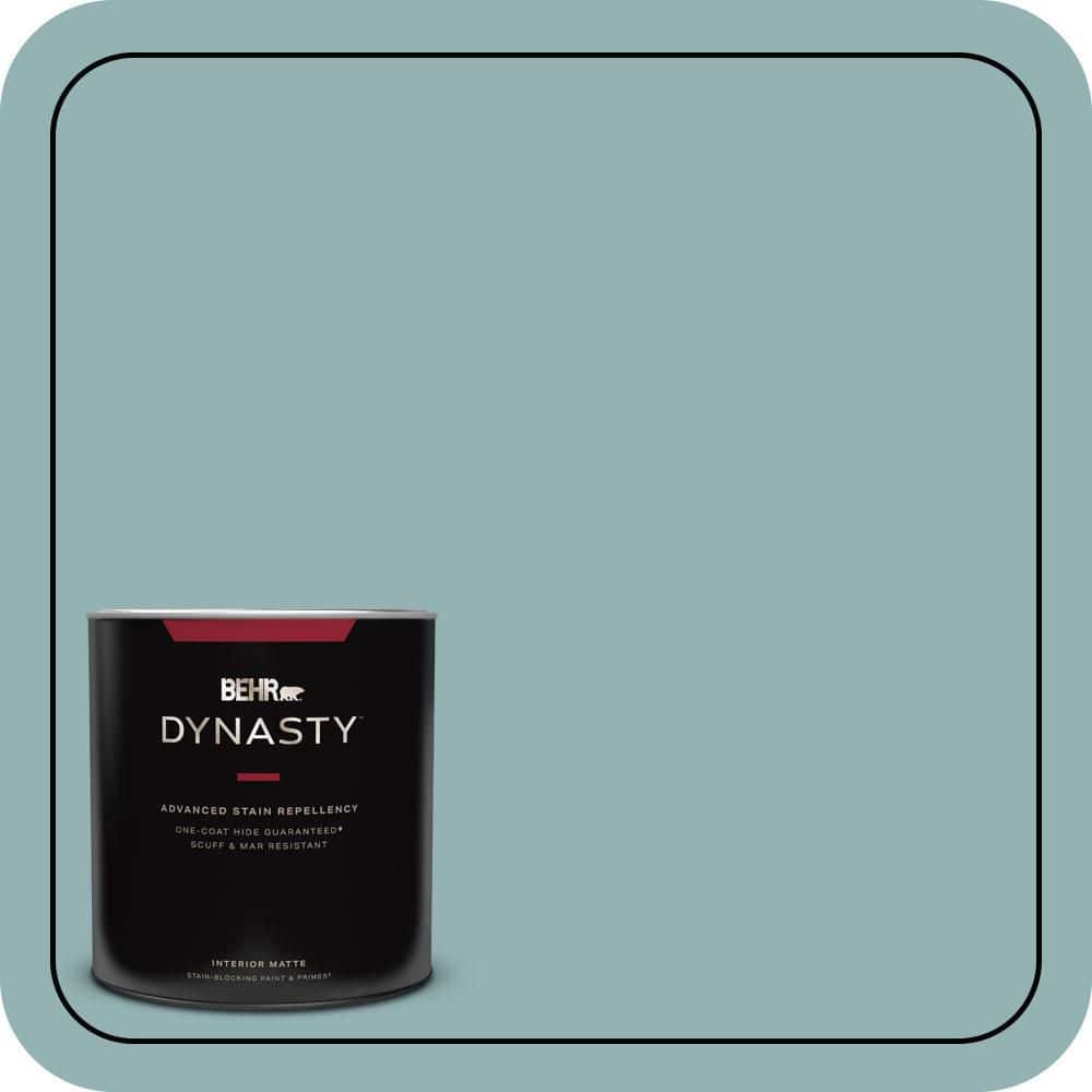 BEHR DYNASTY 1 qt. #500F-5 Gulf Winds Matte Interior Stain-Blocking Paint and Primer