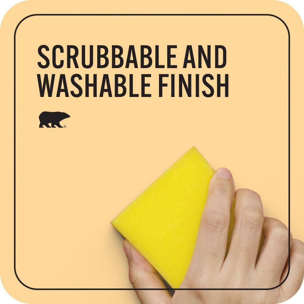 BEHR PREMIUM PLUS #P250-3 Marsh Marigold Flat Interior/Exterior Paint & Primer Color Sample (2)