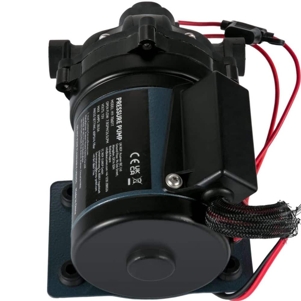 SKYSHALO Washdown Pump, 12V DC, 7 GPM 60 PSI, Max. 10 FT. Lift Self Priming Water Pump, with EPDM Valve, Salt Water Strainer
