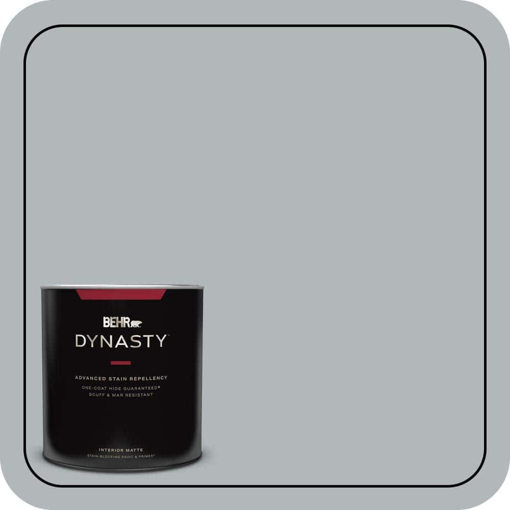 BEHR DYNASTY 1 qt. #N450-3 Meteor Shower Matte Interior Stain-Blocking Paint & Primer