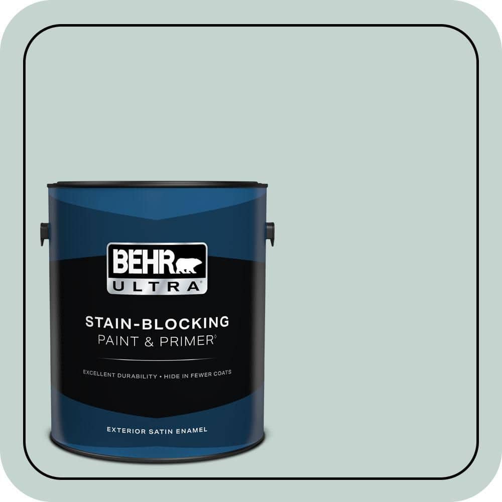 BEHR ULTRA 1 gal. #490E-3 Celtic Gray Satin Enamel Exterior Paint & Primer