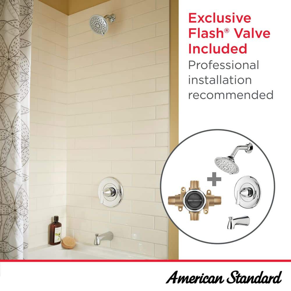 American Standard Chatfield Single-Handle 3-Spray Tub and Shower Faucet with 1.8 GPM in Chrome (Valve Included) (3)