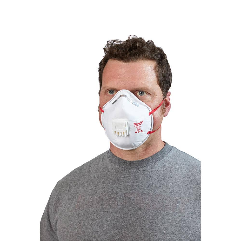 Milwaukee N95 Professional Multi-Purpose Valved Respirator (10-Pack) (3)