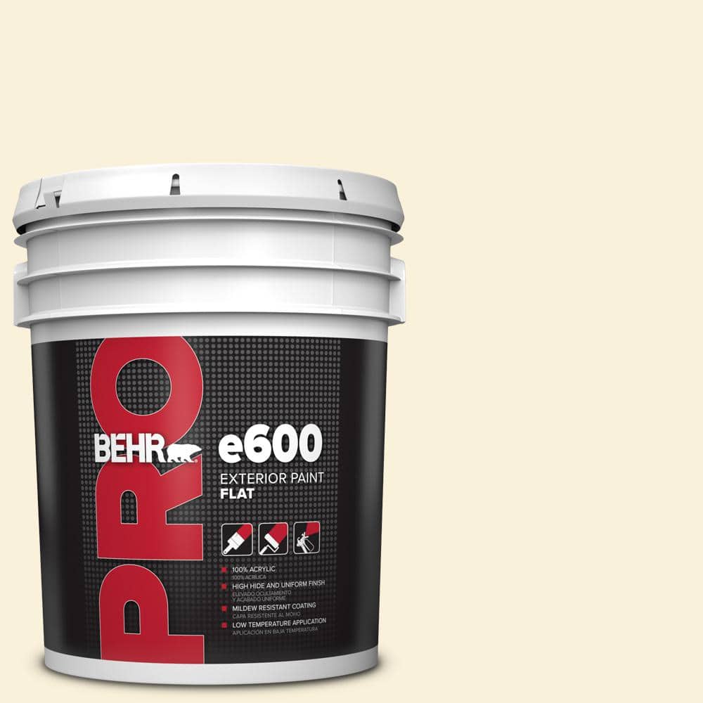 BEHR PRO 5 gal. #W-B-310 Glow Flat Exterior Paint