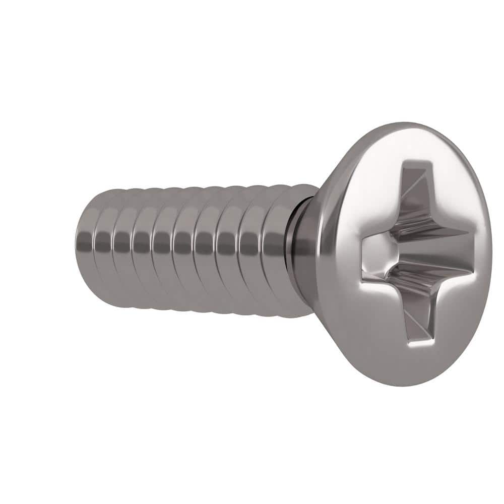 Everbilt 1/4 in.-20 x 3/4 in. Phillips Flat Head Stainless Steel Machine Screw (2-Pack) (4)