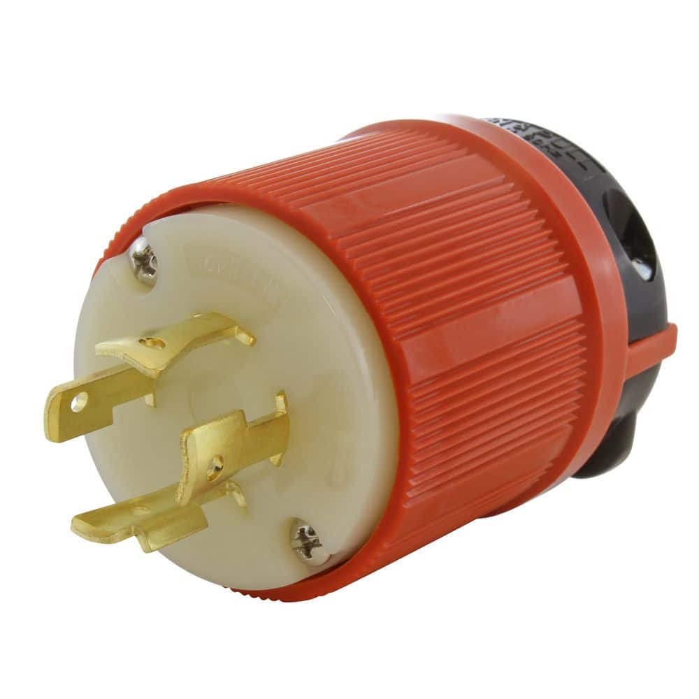 AC WORKS NEMA L16-20P 3-Phase 20A 480V 4-Prong Locking Male Plug with UL, C-UL Approval (1)