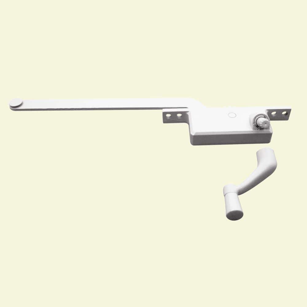 Prime-Line 8 in., White Diecast, Casement Operator, Right Hand, Square Type (1)
