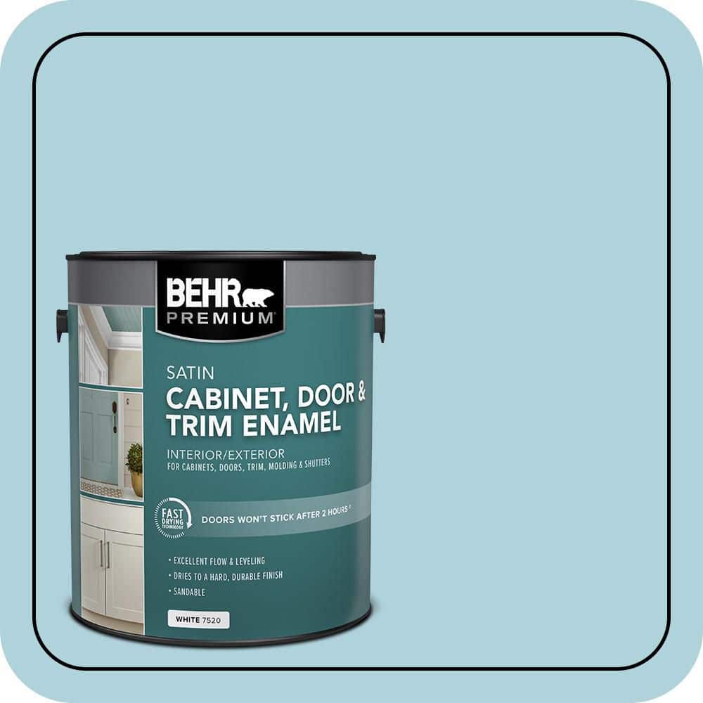 BEHR PREMIUM 1 gal. #MQ4-55 Balboa Satin Enamel Interior/Exterior Cabinet, Door & Trim Paint
