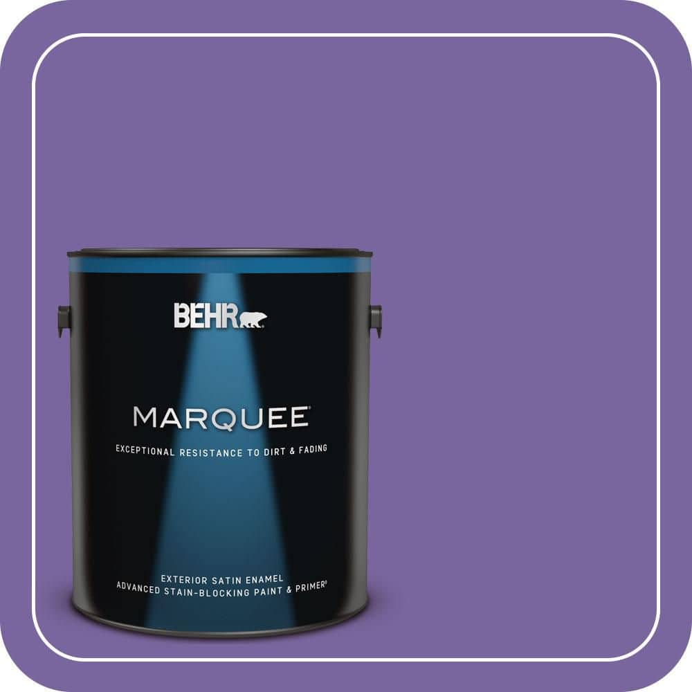 BEHR MARQUEE 1 gal. #PPU16-03 Purple Paradise Satin Enamel Exterior Paint & Primer