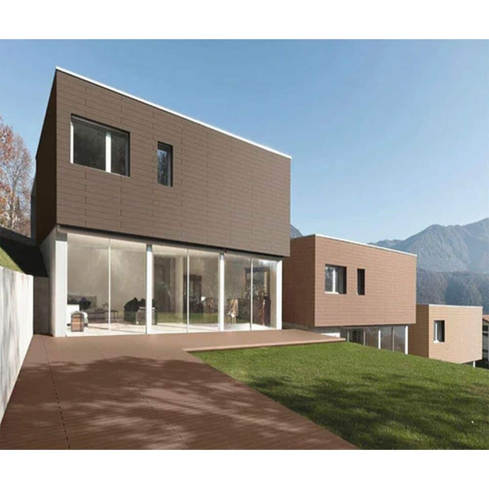 Ejoy 5.5 in. x 101.5 in. All-Weather Composite Siding Board in Rosewood Color (Set of 3pc) (3)