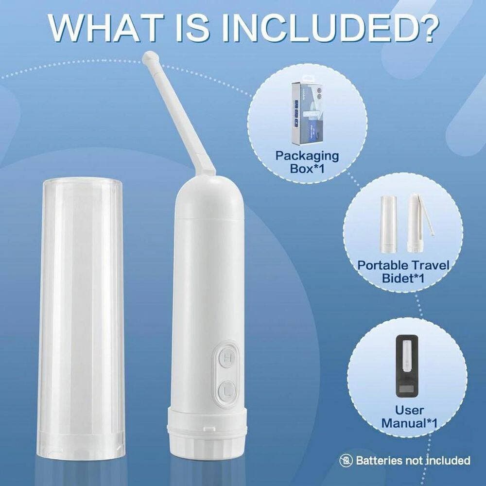 Anqtovp Bidet Sprayer Attachment with Detachable 180° Nozzle, Dual Pressure Modes, Portable for Travel, Baby, Postnatal Care (2)