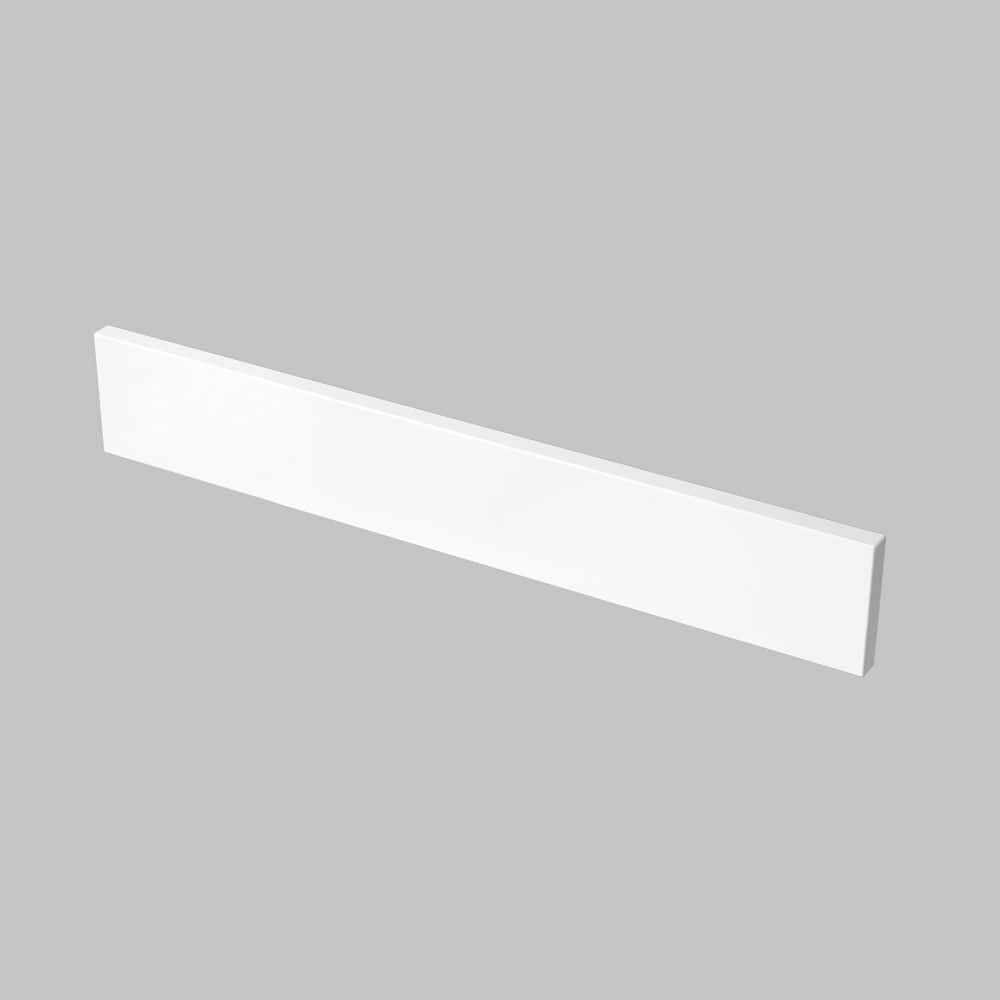 TJAmerican 31 in. W x 0.75 in. x 4 in. Engineered White Marble Vanity Bathroom Vanity Backsplash (3)