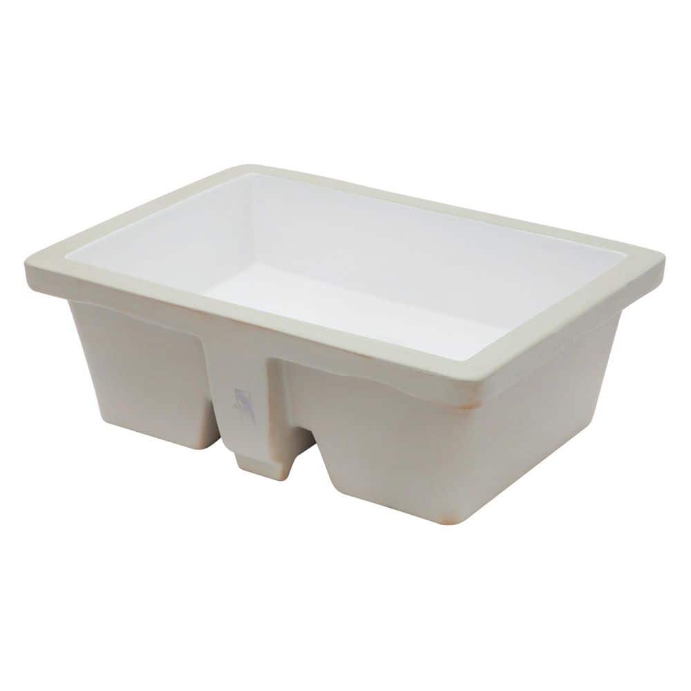 MYRYY 19.5 in. L x 14 in. W Rectangular Ceramic Undermount Bathroom Sink with Overflow in White (3)
