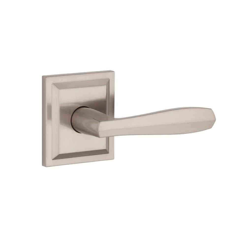 Baldwin Torrey Satin Nickel Low Profile Rose Half-Dummy Door Handle