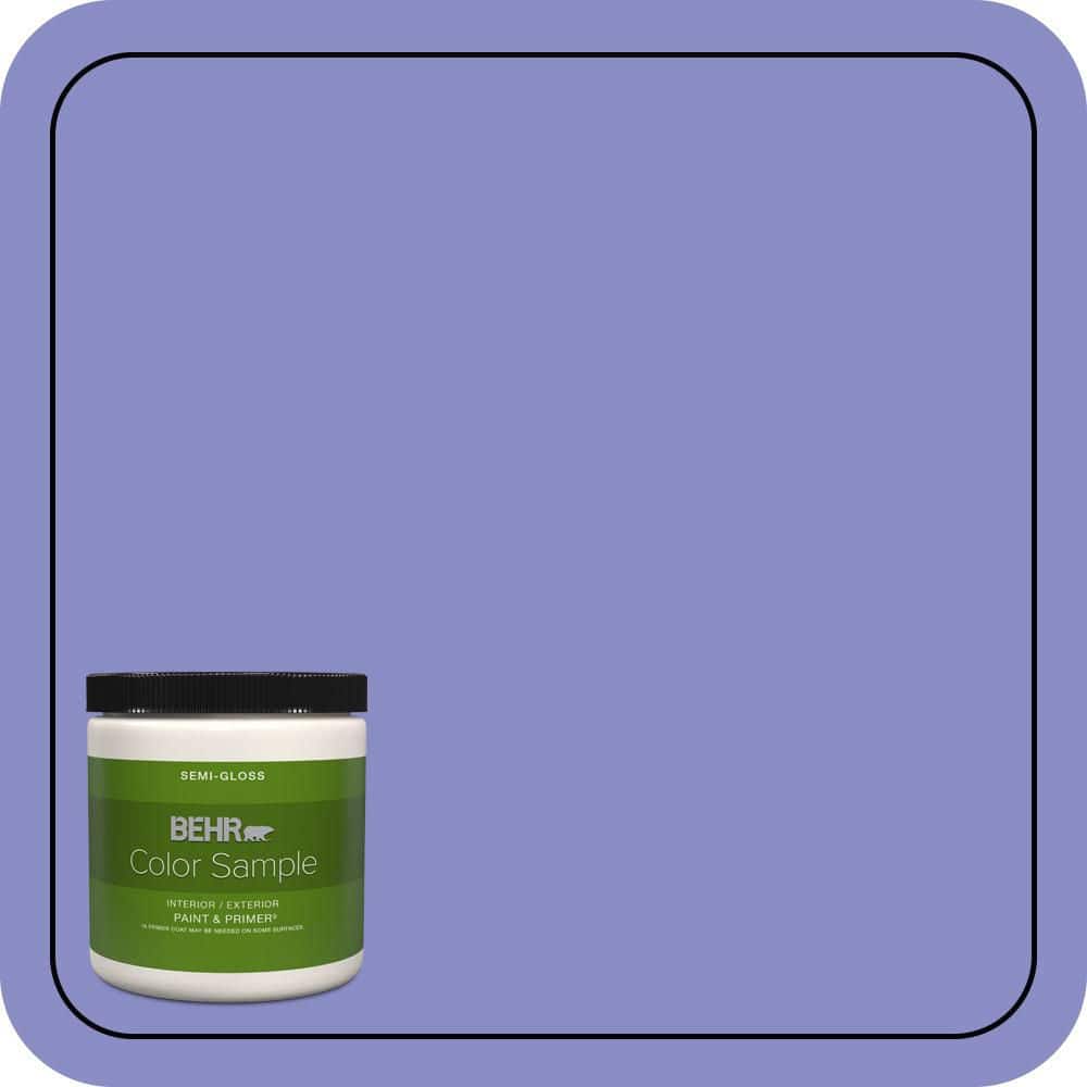 BEHR PREMIUM PLUS 8 oz. #P550-5 Carriage Ride Semi-Gloss Interior/Exterior Paint & Primer Color Sample