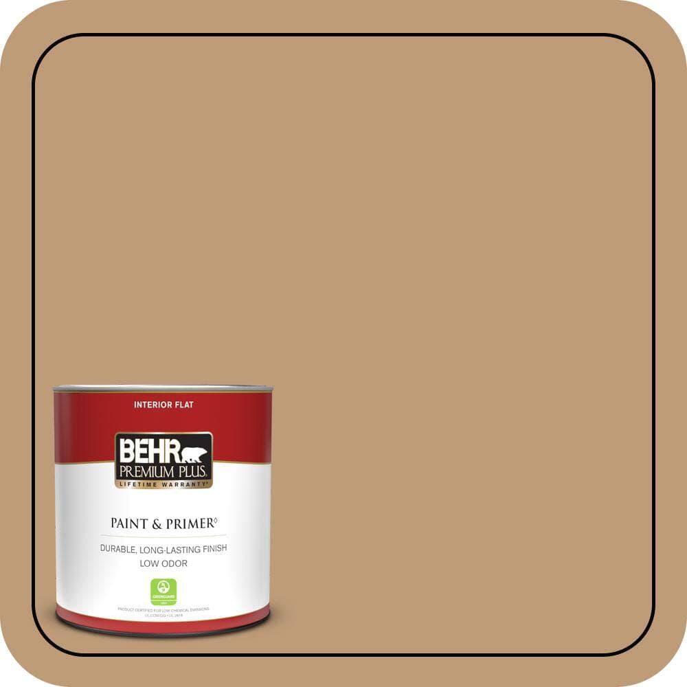 BEHR PREMIUM PLUS #PPU4-06 Teatime Flat Low Odor & Primer (1)