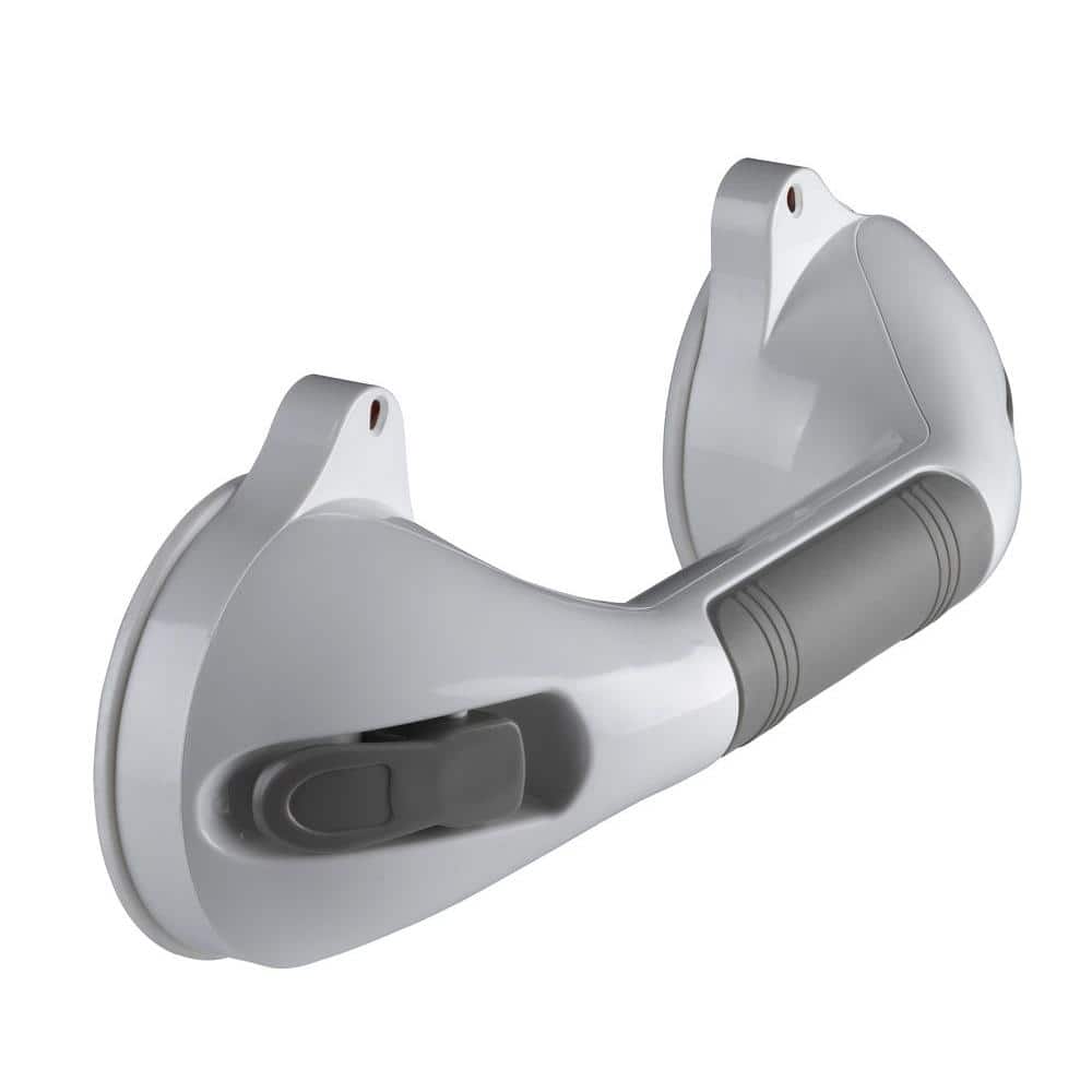 Glacier Bay 12 in. x 1-1/4 in. Suction Assist Bar with Suction Indicators in White (2)