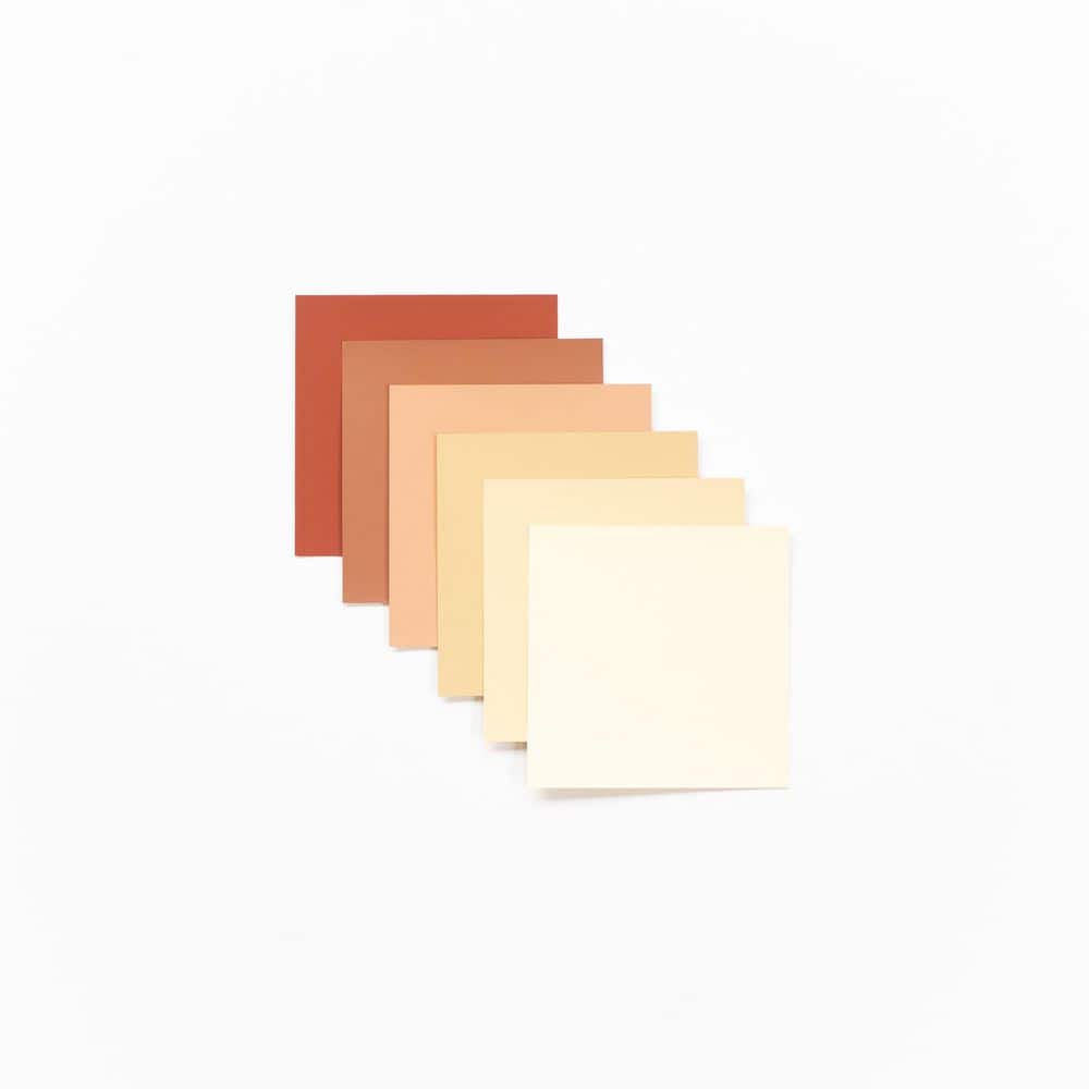 Glidden 4 in. x 4 in. Top Oranges and Yellows Paint Chip 6-Pack