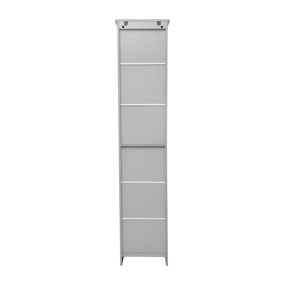 Carnegy Avenue Vega 15 in. W 9 in. D 70 in. H Engineered Wood Linen Freestanding Tower Linen Cabinet (3)
