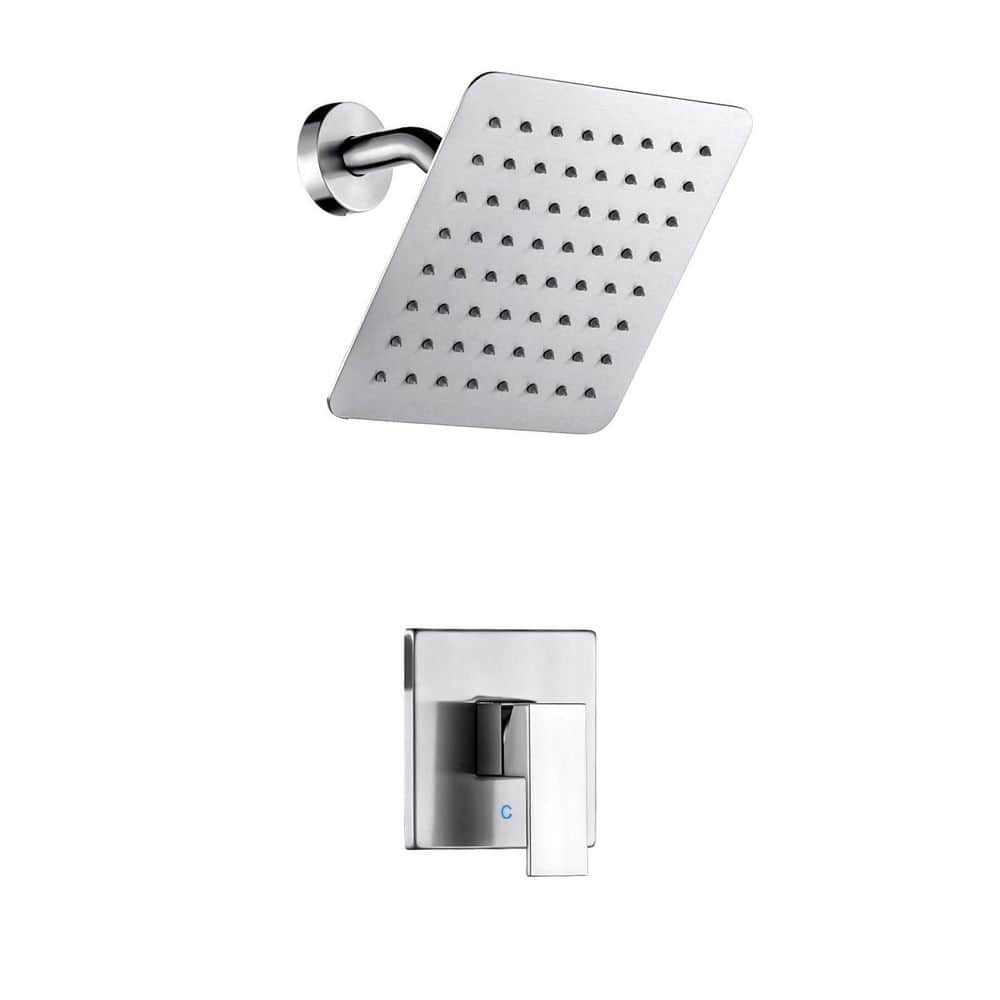 ALEASHA Single Handle 1-Spray Shower Faucet 1.8 GPM with Pressure Balance (Valve Included) (1)
