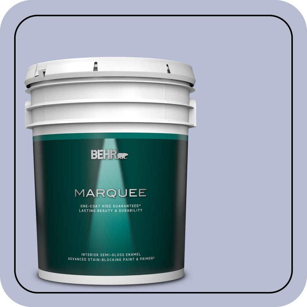 BEHR MARQUEE 5 gal. #S540-2 Violet Vision Semi-Gloss Enamel Interior Paint & Primer