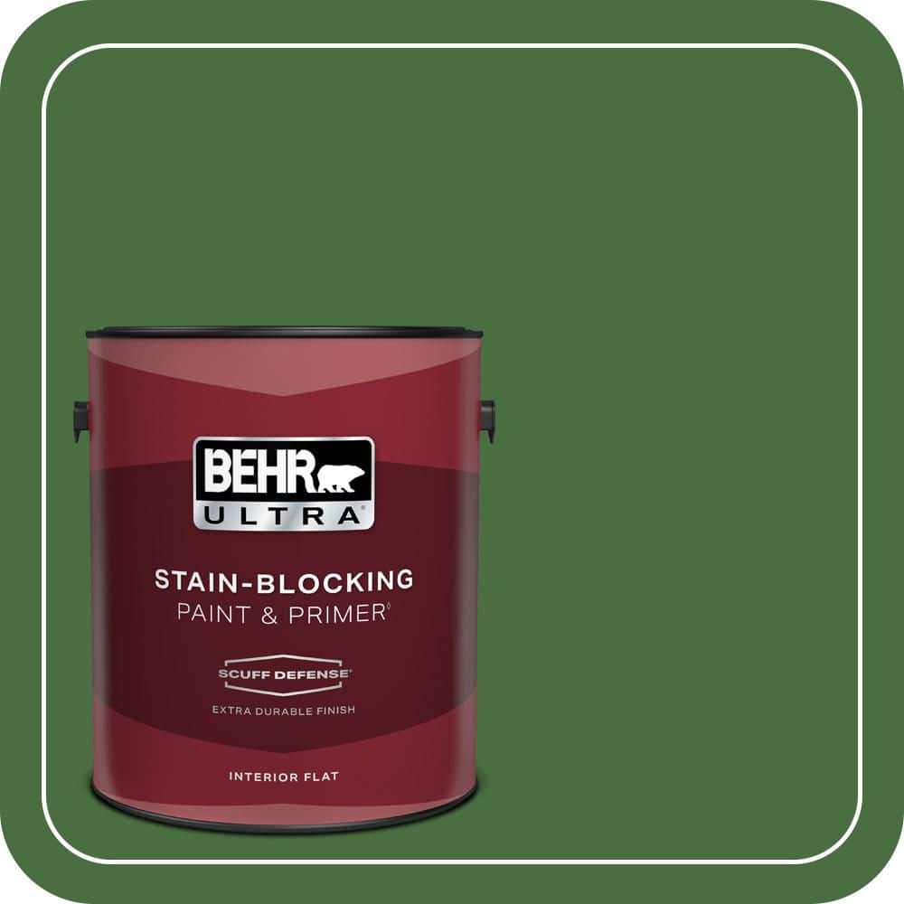 BEHR ULTRA 1 gal. #S-H-440 Pine Scent Extra Durable Flat Interior Paint & Primer (1)