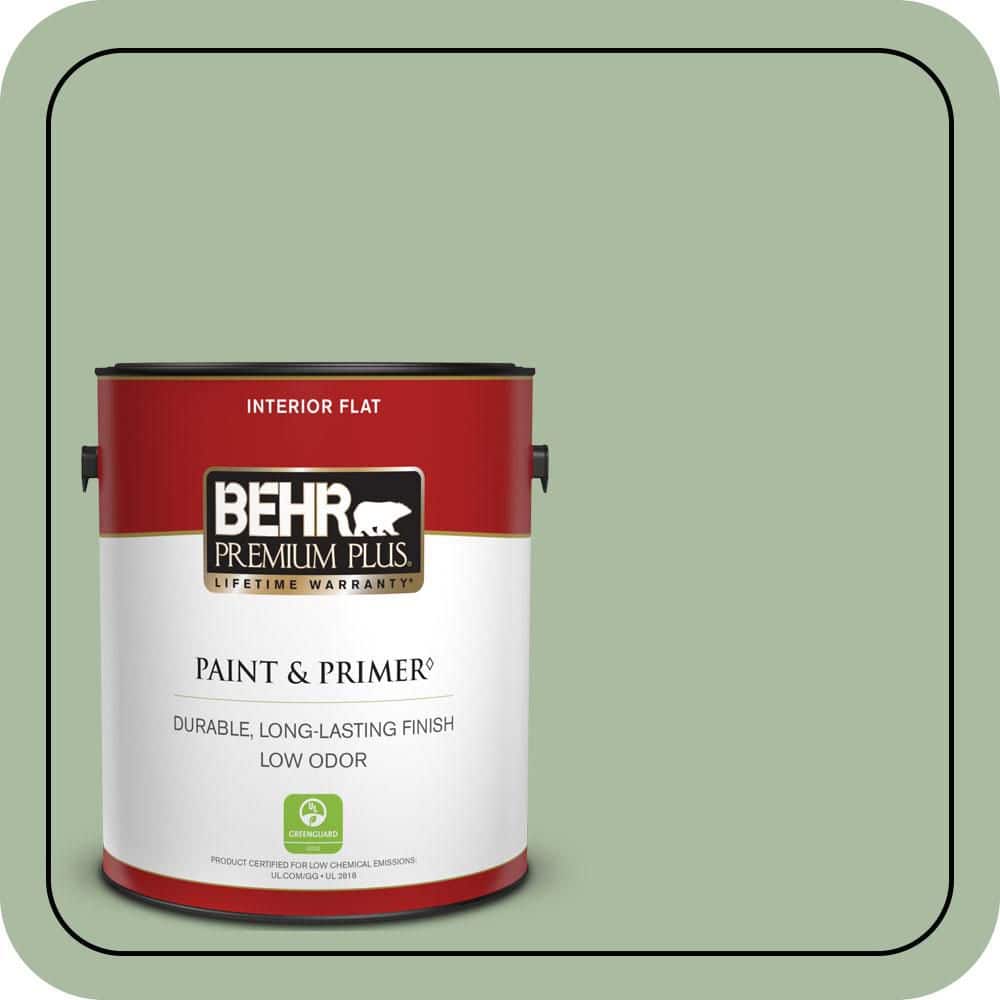 BEHR PREMIUM PLUS 1 gal. #T17-07 Balanced Flat Low Odor Interior Paint & Primer (1)