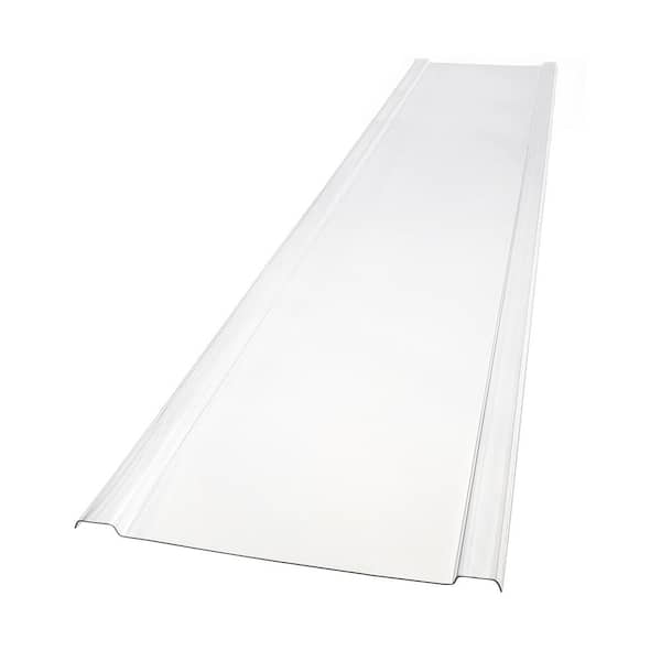 2.24 ft. x 12 ft. EZ Glaze Corrugated Polycarbonate Roof Panel in Clear (2)