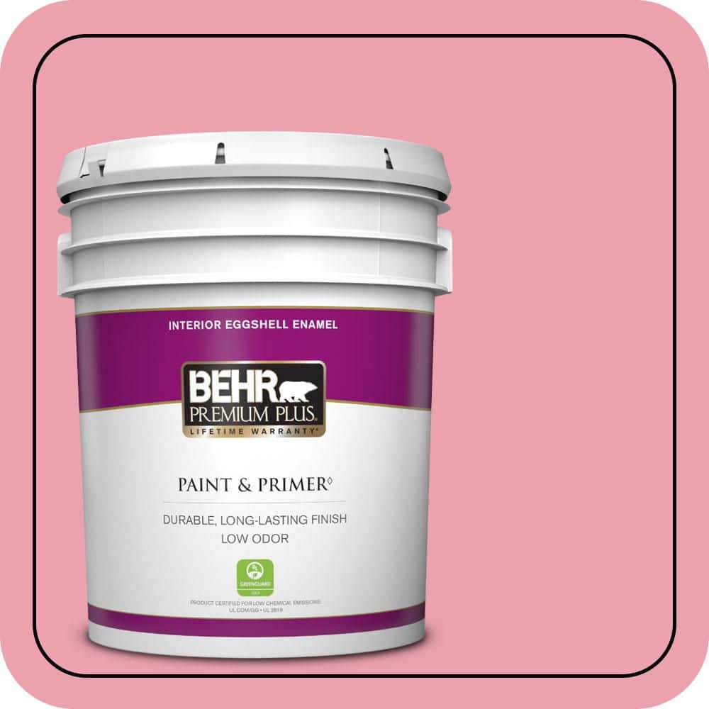 BEHR PREMIUM PLUS 5 gal. #P150-3 Pinque Eggshell Enamel Low Odor Interior Paint & Primer