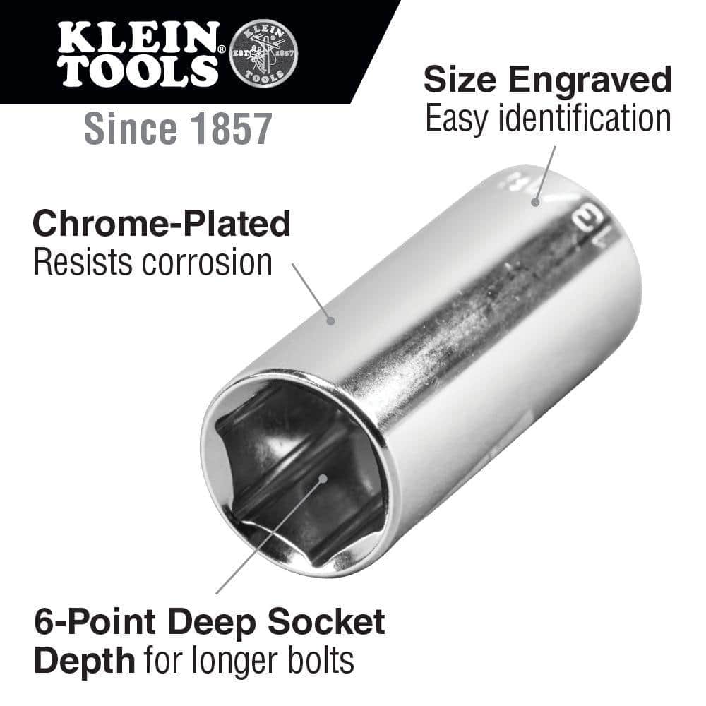 Klein Tools 20-Piece 3/8 in. Drive Socket Wrench Set (3)