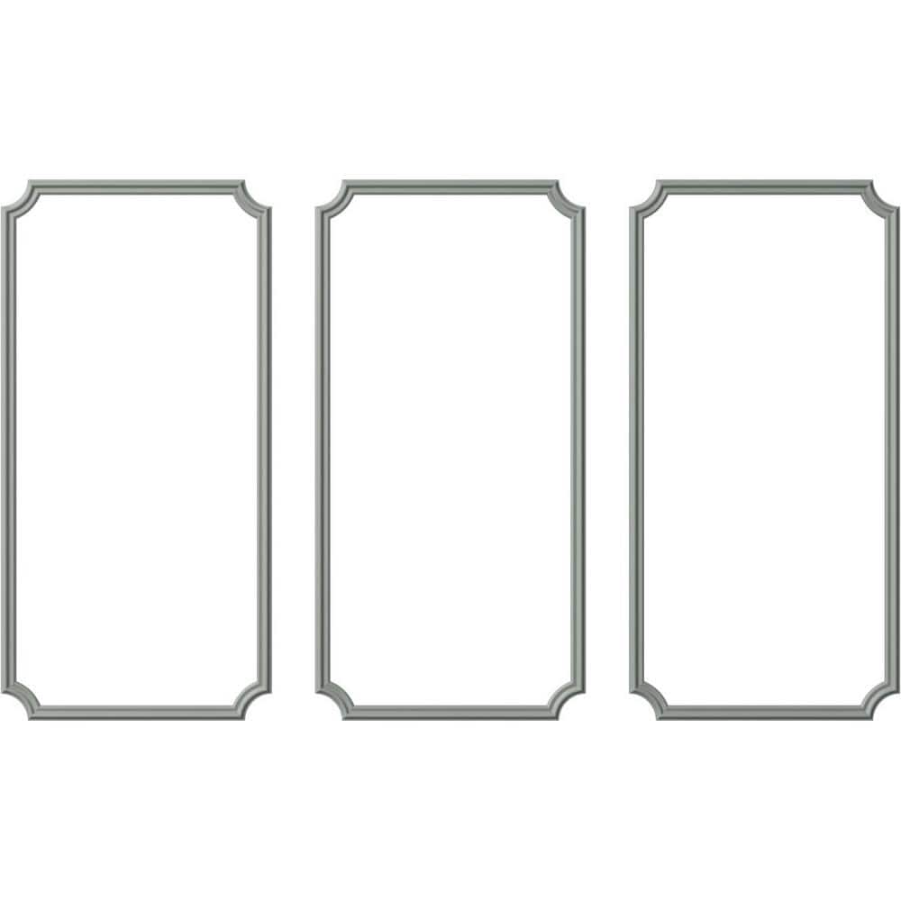 Ekena Millwork 13.35 Sq. Ft. Unfinished Polyurethane Seville Panel Moulding Kit (Triple Panel)