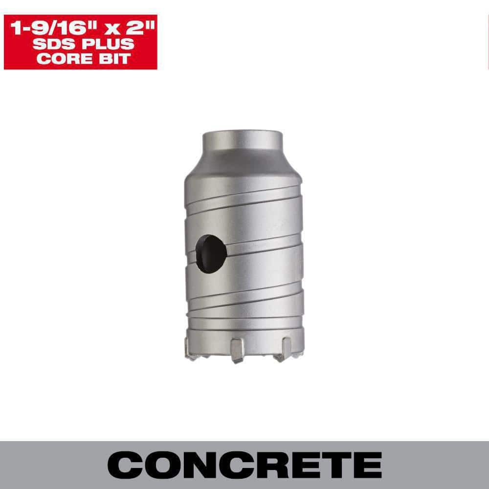Milwaukee 1-9/16 in. Carbide SDS-PLUS Masonry Core Bit