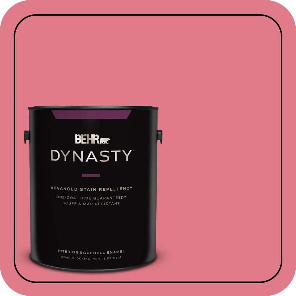 BEHR DYNASTY 1 gal. #P150-4 Hot Gossip Eggshell Enamel Interior Stain-Blocking Paint & Primer