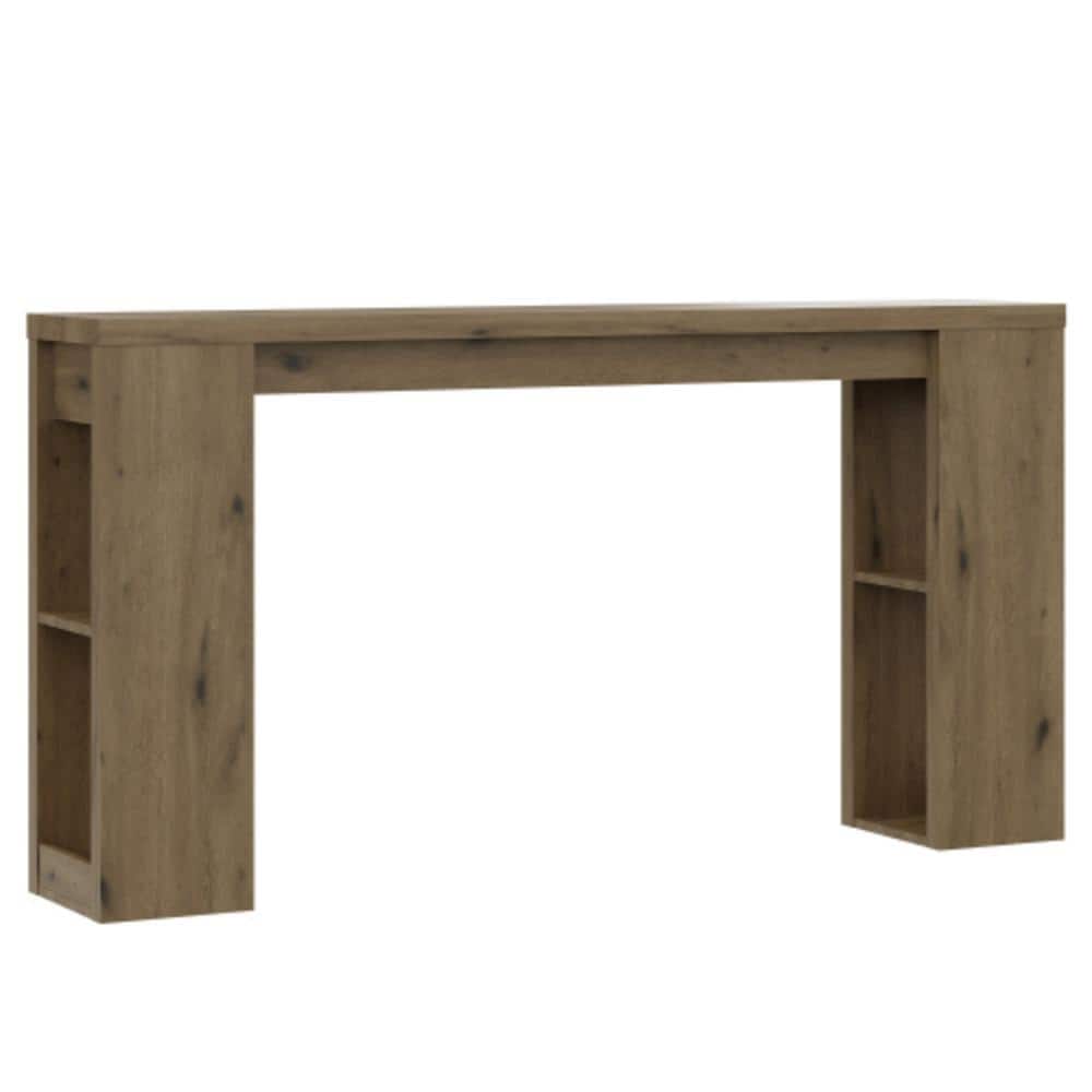 Unbranded 63 in. W x 11.6 in. D x 32.8 in. H Bathroom Brown Linen Cabinet (1)