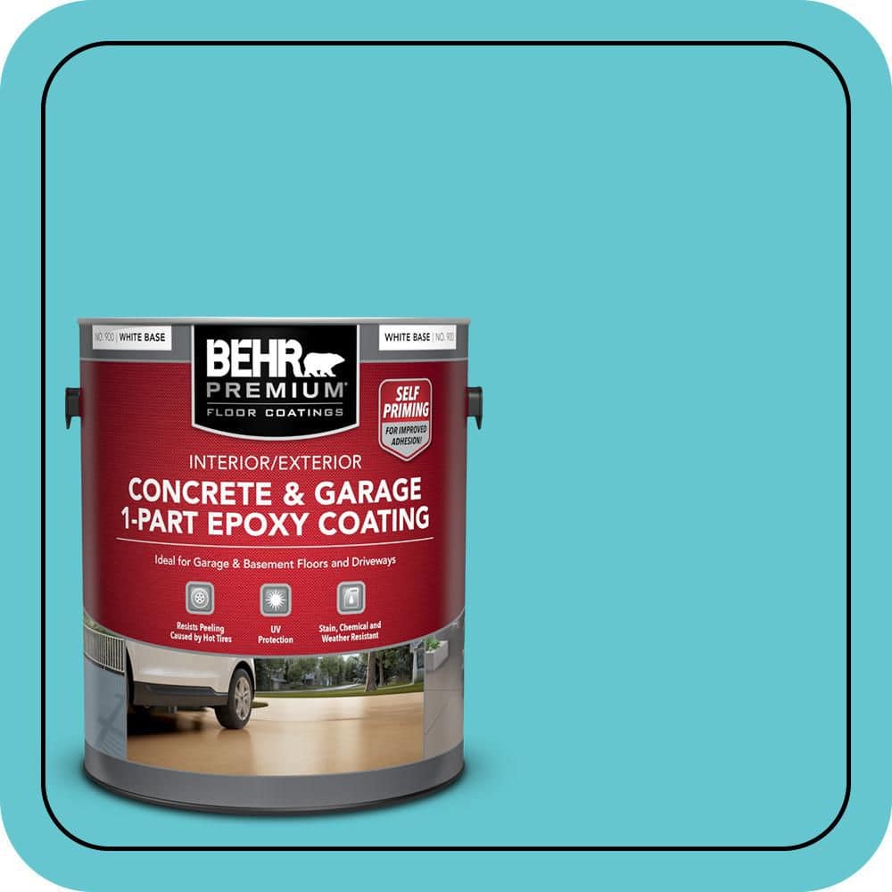 BEHR PREMIUM #P470-4 Self-Priming 1-Part Epoxy Satin Interior/Exterior Concrete and Garage Floor Paint (1)