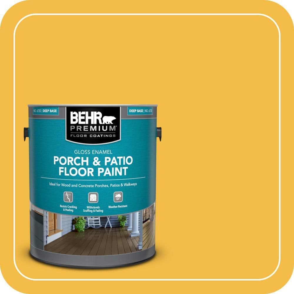 BEHR PREMIUM 1 gal. #P280-6 Bling Bling Gloss Enamel Interior/Exterior Porch and Patio Floor Paint