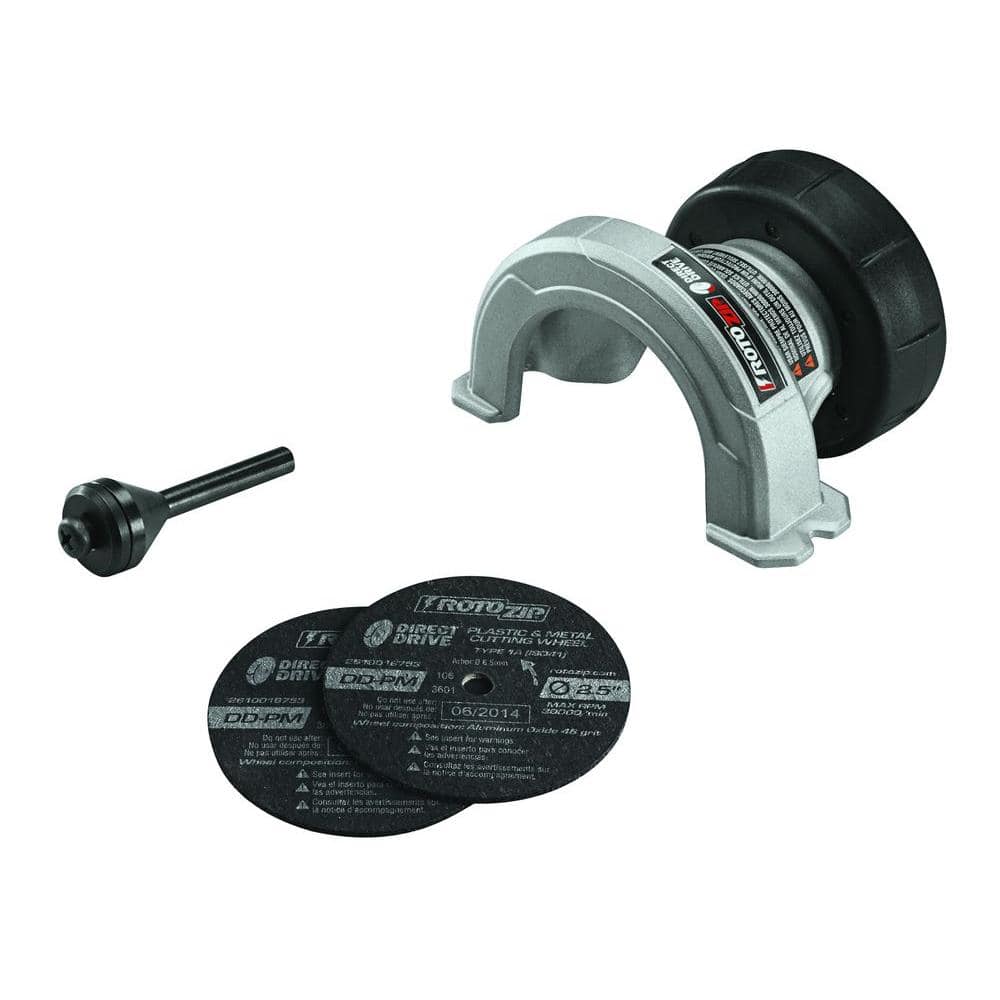 Rotozip 2-1/2 in. Direct Drive Cut-Off Rotary Tool Attachment for Cutting Steel and Copper and Plastic