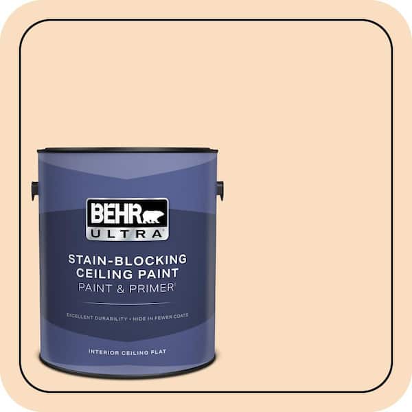 BEHR ULTRA 1 gal. #M240-2 Pinch of Pearl Ceiling Flat Interior Paint and Primer (2)
