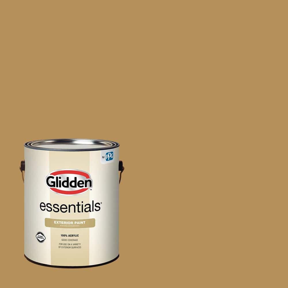 Glidden Essentials 1 gal. PPG1091-6 Down to Earth Satin Exterior Paint