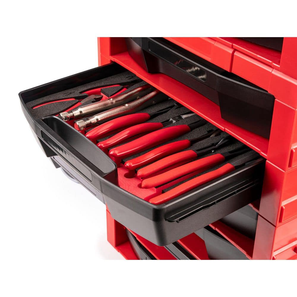 TEKTON Gripping, Cutting, and Locking Pliers Set with Open Top Drawer and Rack (12-Piece) (3)