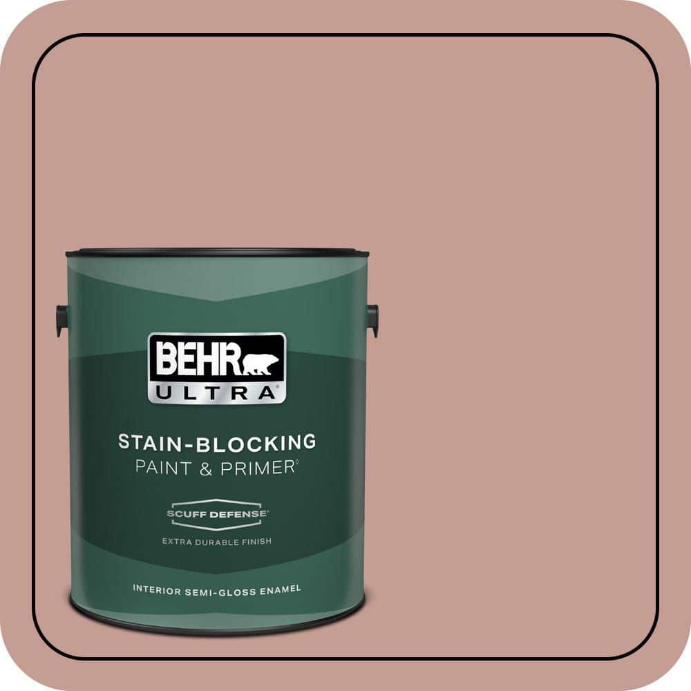 BEHR ULTRA 1 gal. #S170-4 Retro Pink Extra Durable Semi-Gloss Enamel Interior Paint & Primer