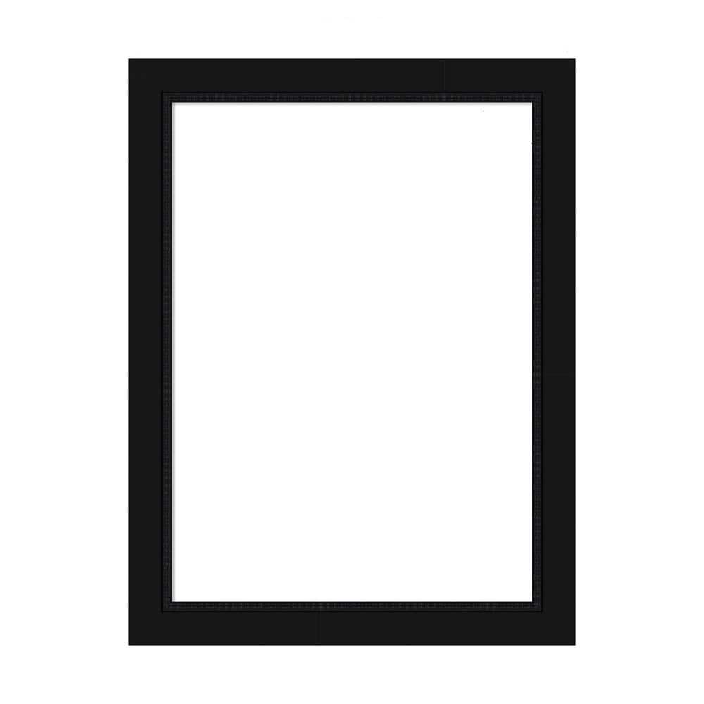 Amanti Art Mirror Makeover Avon Black 19.25 in. W x 25.25 in. H Bathroom Mirror Frame Border Kit-Fits a 18 x 24 Mirror
