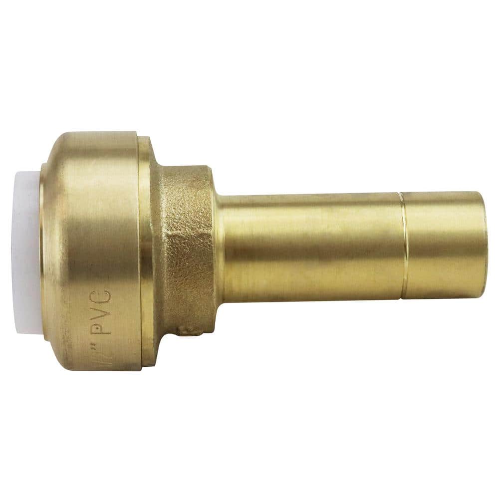 Tectite 1/2 in. IPS Brass Push-to-Connect 1/2 in. CTS Street Transition Adapter