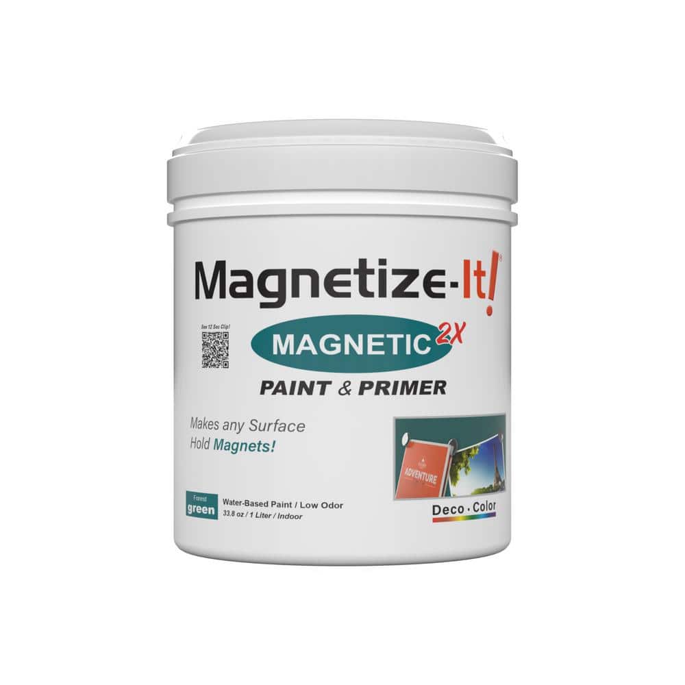 MAGNETIZE-IT! Deco Color Forest Green Magnetic Paint and Primer 1L