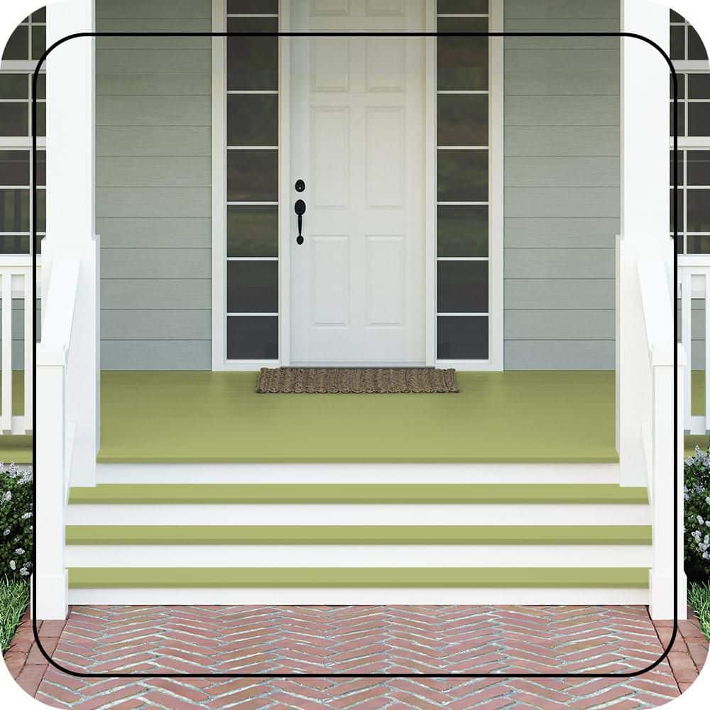 BEHR PREMIUM #410D-4 Textured Low-Lustre Enamel Interior/Exterior Porch and Patio Anti-Slip Floor Paint (2)